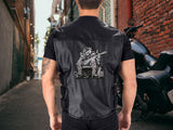 Deadwood Gunslinger Skeleton Patch 8.5" | Embroidered Cowboy Skull Large Iron On
