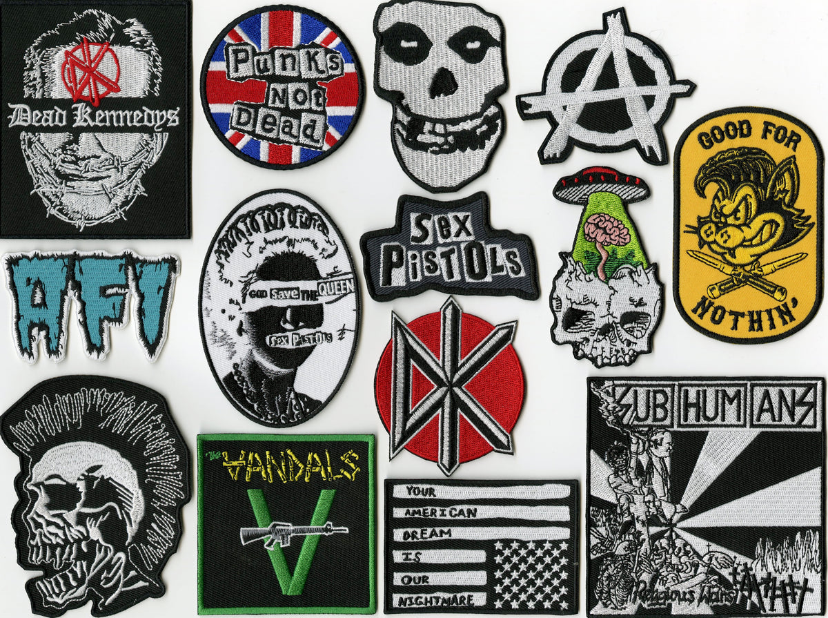 Punk Band Patches Anarchy PUNK RocK Punkers Patch Lot of 19