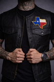 Texas State Flag Patch 3.5" | The Lone Star Embroidered Die Cut Iron On | Small