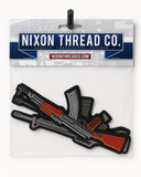 Assault Rifle Patches 4.5" | Military Guns M4 AK47 M16 Embroidered Patch 3pc. Set