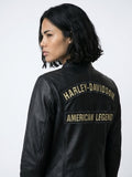 Harley Davidson American Legend Faux Leather Embroidered Rockers 12"