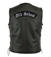 Old School Top Rocker 12"x3" | Large Embroidered Motorcycle Patch Iron On