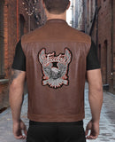 Freedom Eagle Patch 11" | "Never Give Up The Fight" Large Embroidered Iron On Patriotic Wings Jacket Back Patch