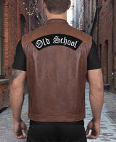 Old School Top Rocker | Large Embroidered Motorcycle Custom Patch Iron On
