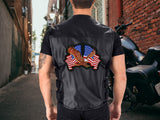 Liberty Eagle Patch 12" | American Flag Embroidered Iron-On for Patriots Veterans & Military Large