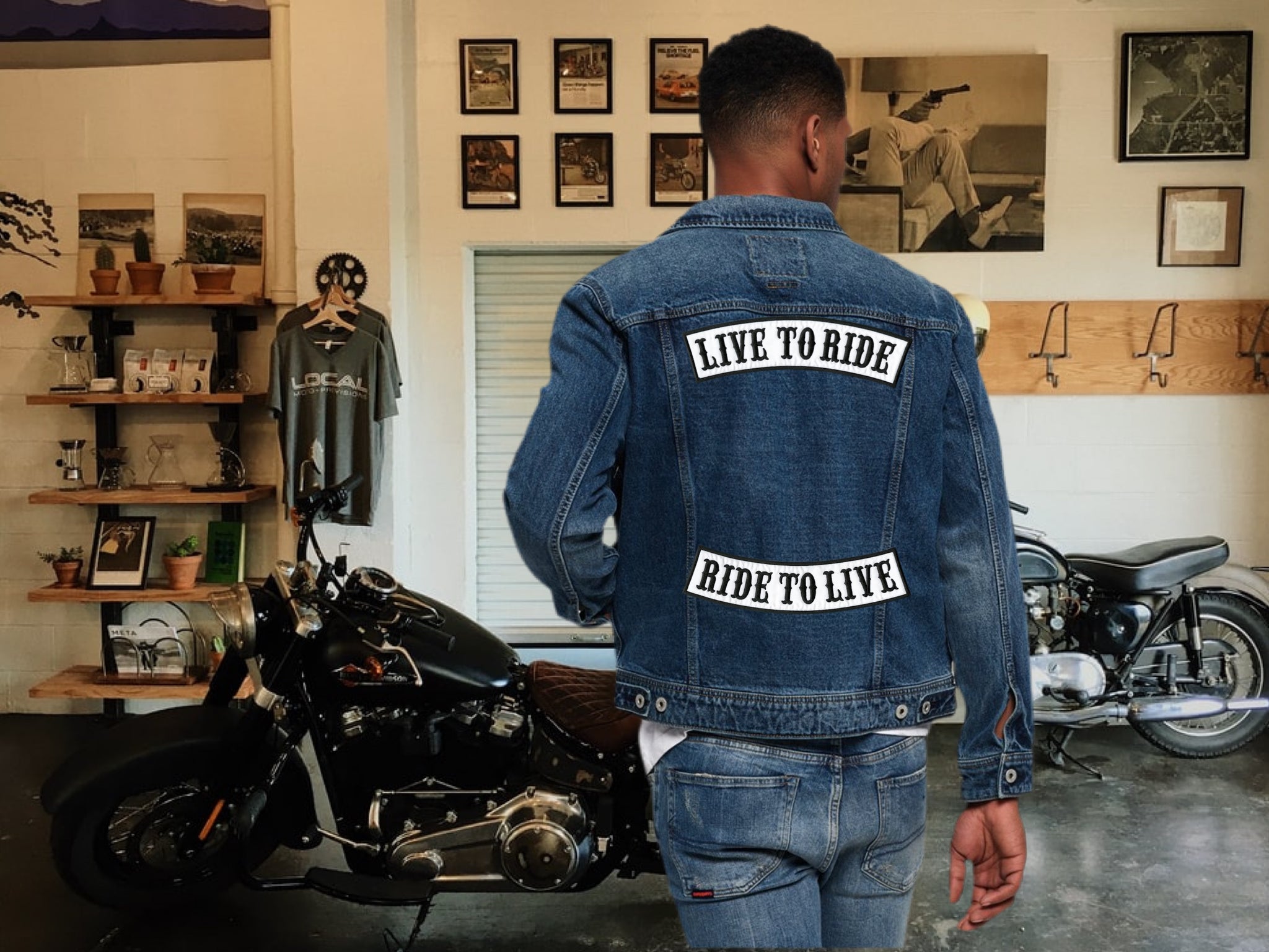 Live to Ride, Ride to Live Rocker Patches 12