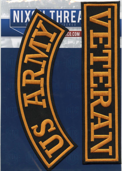 US Army Veteran Rocker Patches 12
