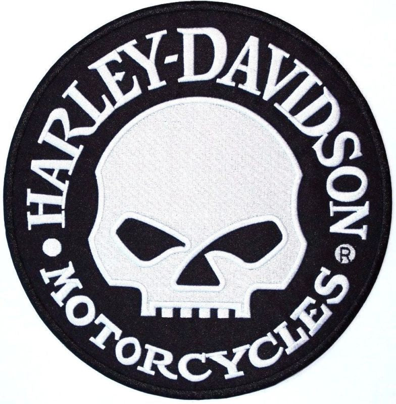 Harley Davidson Wings Skull Large - Harley Motorcycle 12 Jacket Back Patch