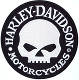 Harley Davidson Willie G. Skull Embroidered Patch Large 9"