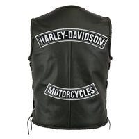 Harley Davidson Black White Rockers Large 15"