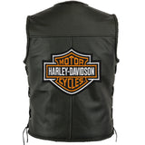 Harley Davidson Orange Bar and Shield 9"