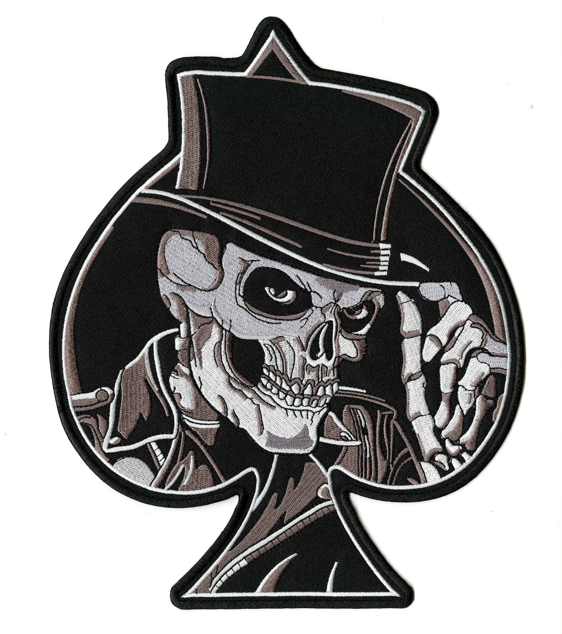 Skull Top Hat Patch 10