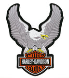 HARLEY DAVIDSON XL Eagle Upwing Embroidered Patch 12"