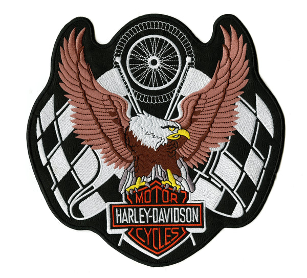 Harley Davidson Wings Embroidered Patch 12 – Nixon Thread Co.