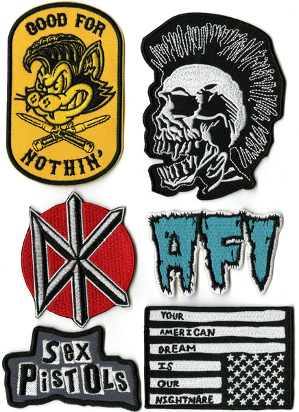14 pc Punks Not Dead Patch Set | Dead Kennedys | Misfits | The Vandals ...