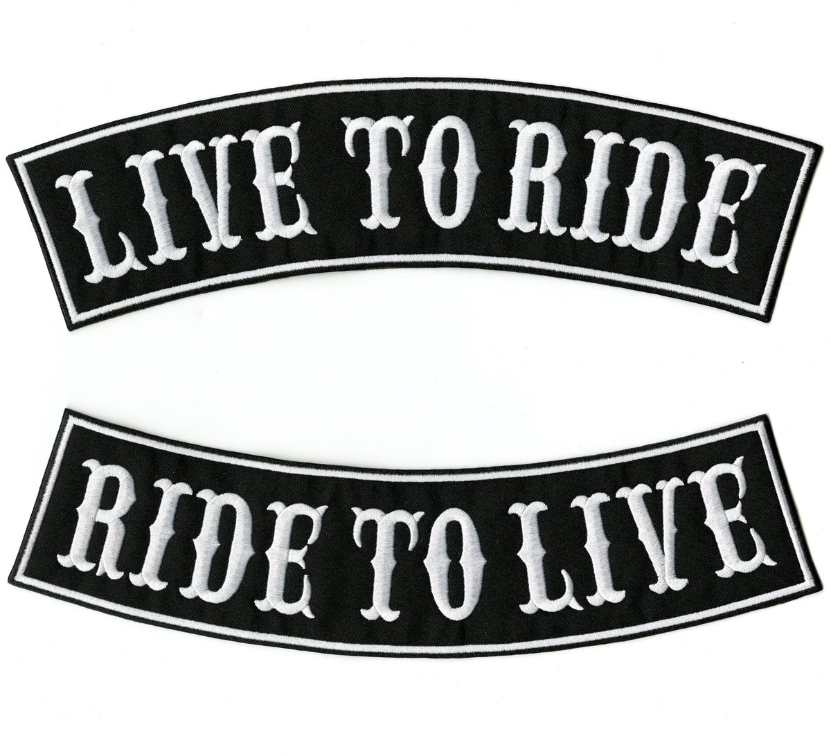 Live to Ride, Ride to Live Rocker Patches 12