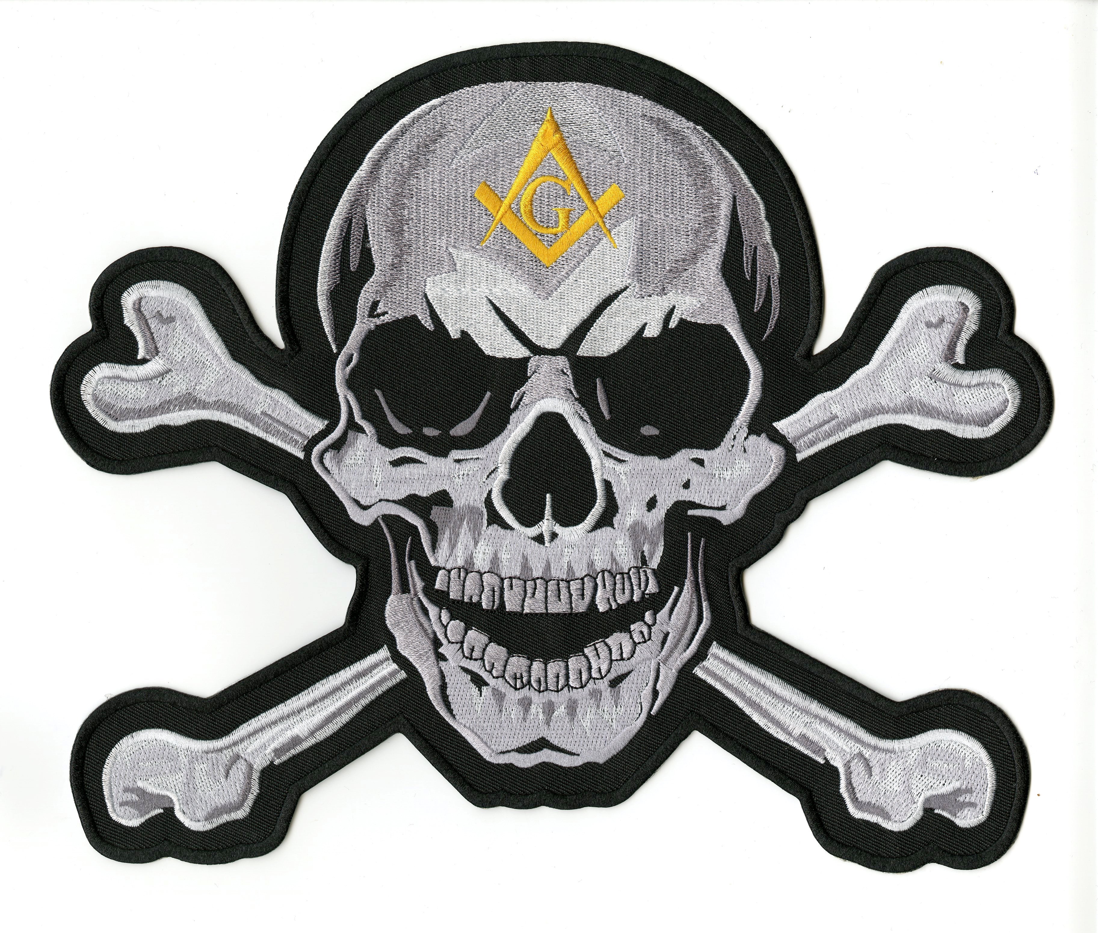Masonic Skull & Crossbones 10.5