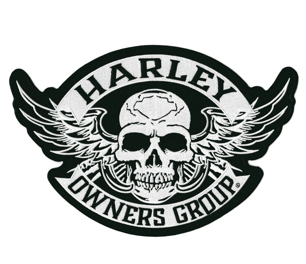 Harley Owners Group HOG Skull Wings Patch 12