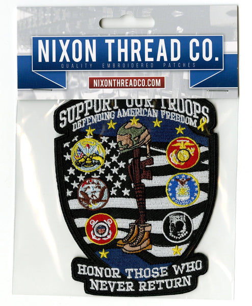 Honor Those Who Served - Large 5 Iron-On Patch - 5 Military Branches Large  Embroidered Patches (see pics) oz2