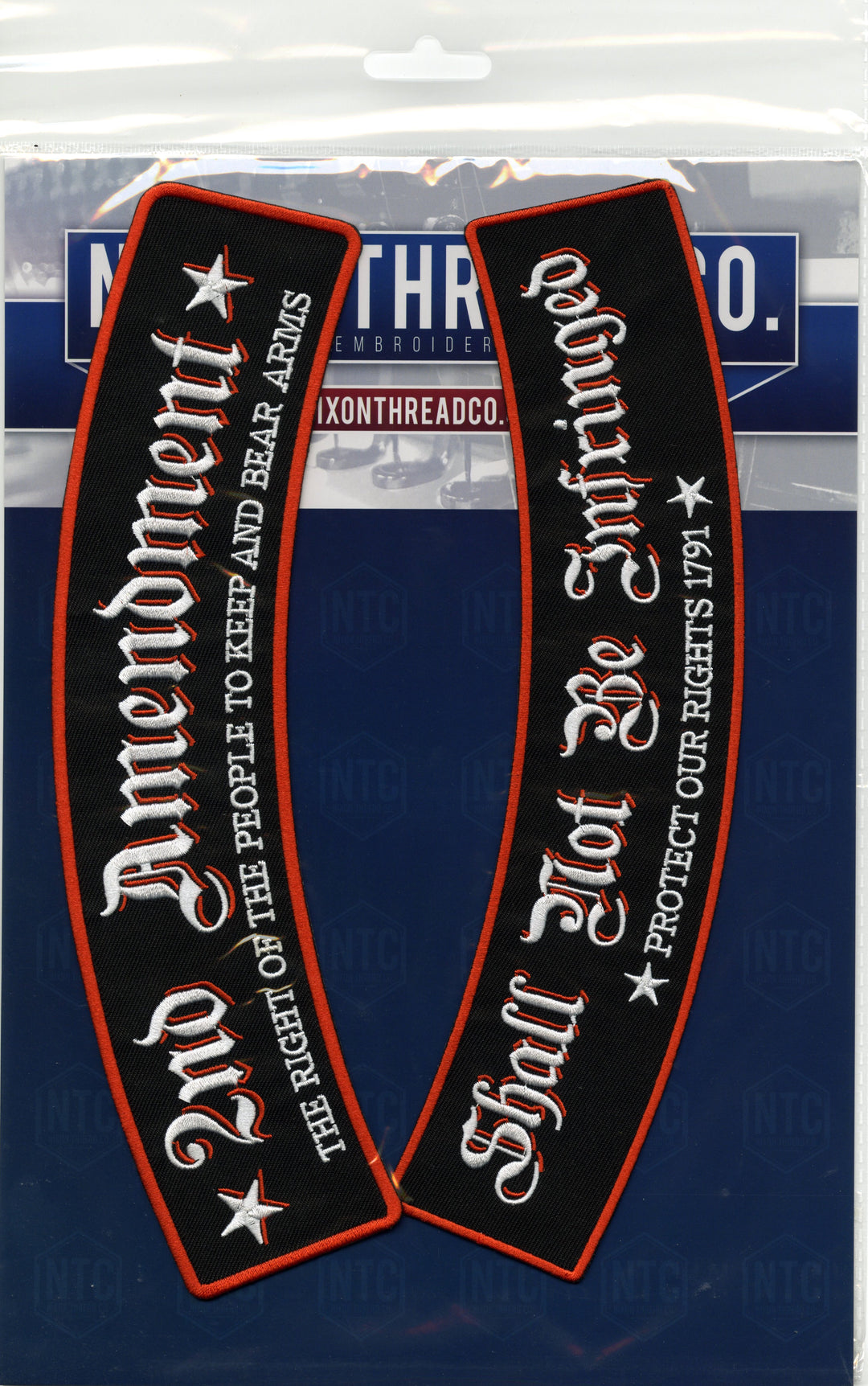 2nd Amendment Rockers | Patriotic Military Back Patches | Embroidered ...