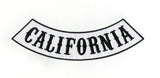 California Bottom Rocker Patch | Old English | Embroidered Iron On | Large 13"