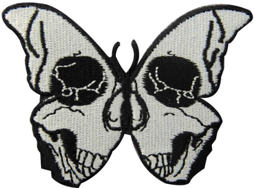 Hippie Patch Butterfly Skull Embroidered Patches On Clothes Heart